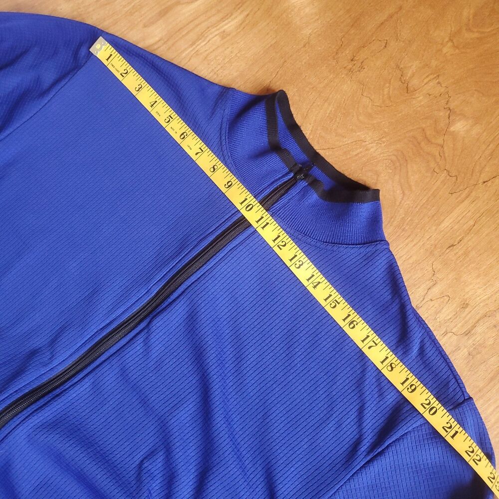 Vintage Bellwether Cycling Jersey XL Blue Full Zip Long Sleeve Polyester - Picture 9 of 11